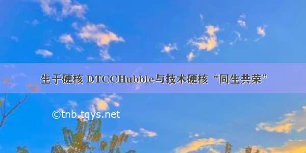 生于硬核 DTCCHubble与技术硬核“同生共荣”