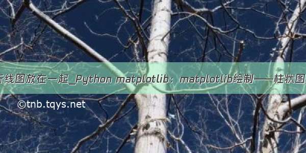 python 柱状图和折线图放在一起_Python matplotlib：matplotlib绘制——柱状图和折线图的组合...