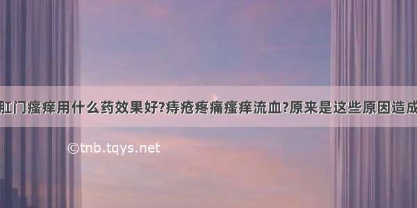 肛门瘙痒用什么药效果好?痔疮疼痛瘙痒流血?原来是这些原因造成