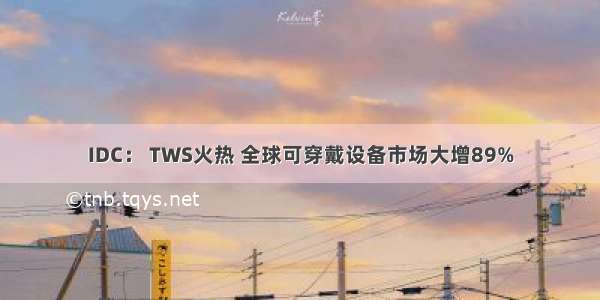 IDC： TWS火热 全球可穿戴设备市场大增89%