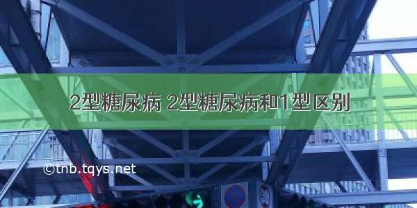 2型糖尿病 2型糖尿病和1型区别