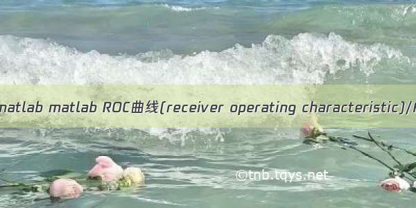 auc matlab matlab ROC曲线(receiver operating characteristic)/AUC