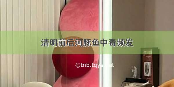 清明前后河豚鱼中毒频发