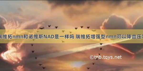 瑞维拓nmn和诺维斯NAD是一样吗 瑞维拓增强型nmn可以降血压吗