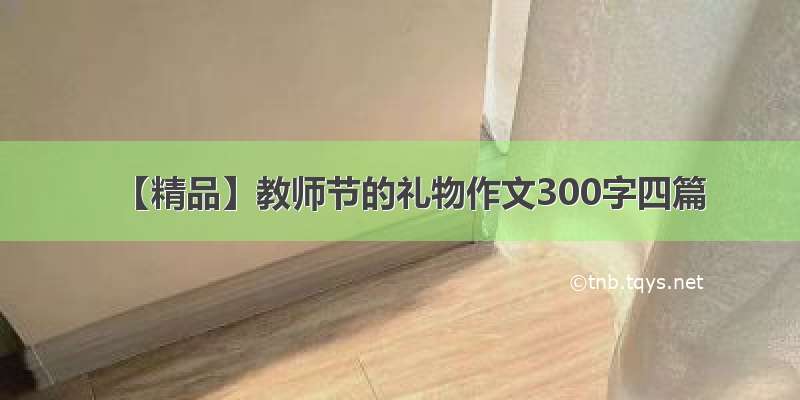 【精品】教师节的礼物作文300字四篇