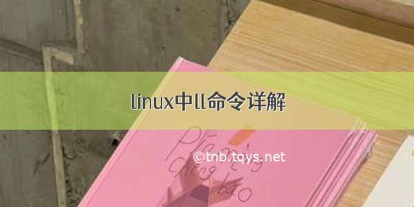 linux中ll命令详解