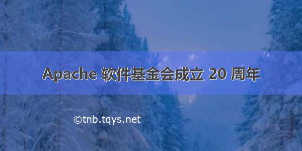 Apache 软件基金会成立 20 周年