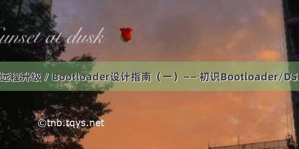 DSP 程序远程升级 / Bootloader设计指南（一）—— 初识Bootloader/DSP引导流程