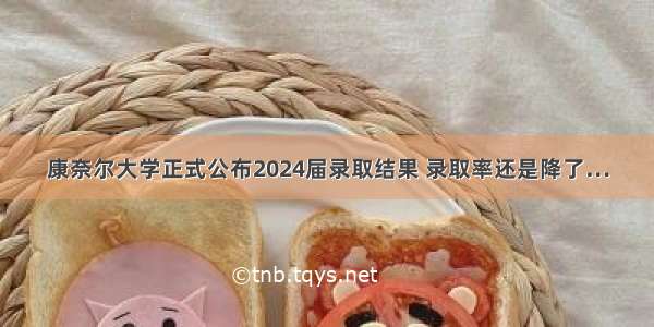 康奈尔大学正式公布2024届录取结果 录取率还是降了…