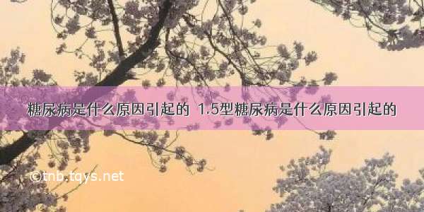 糖尿病是什么原因引起的  1.5型糖尿病是什么原因引起的