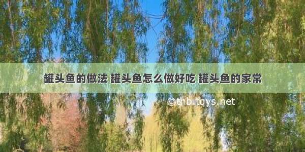 罐头鱼的做法 罐头鱼怎么做好吃 罐头鱼的家常