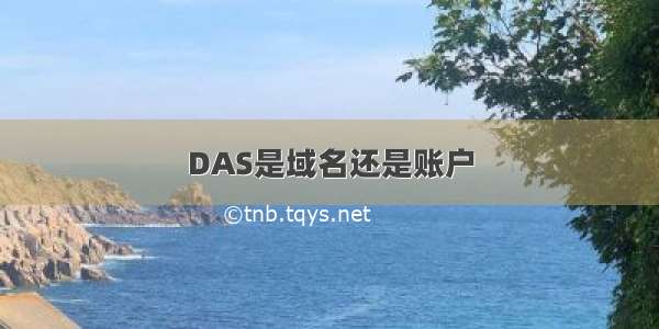 DAS是域名还是账户