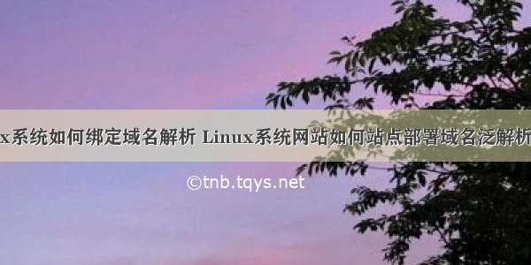 linux系统如何绑定域名解析 Linux系统网站如何站点部署域名泛解析绑定