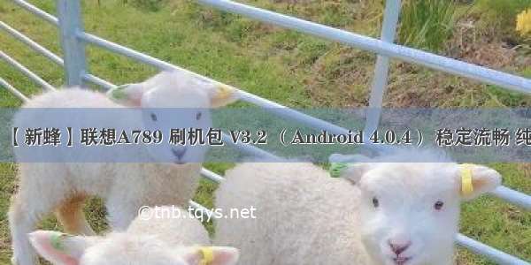 android2.3.7刷机包 【新蜂】联想A789 刷机包 V3.2 （Android 4.0.4） 稳定流畅 纯净省电 完整ROOT...