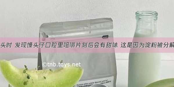 人们细嚼馒头时 发现馒头仔口腔里咀嚼片刻后会有甜味 这是因为淀粉被分解为A.麦芽糖