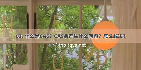 63. 什么是CAS？CAS会产生什么问题？怎么解决？