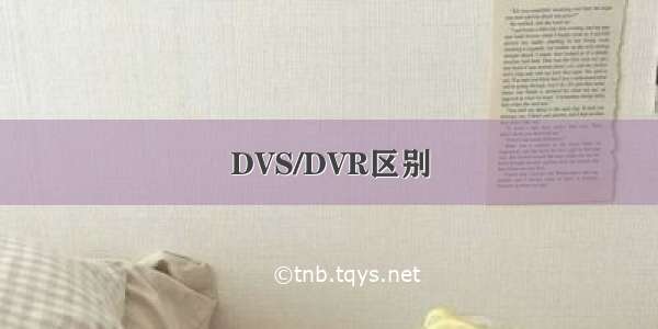 DVS/DVR区别