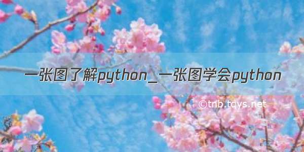 一张图了解python_一张图学会python