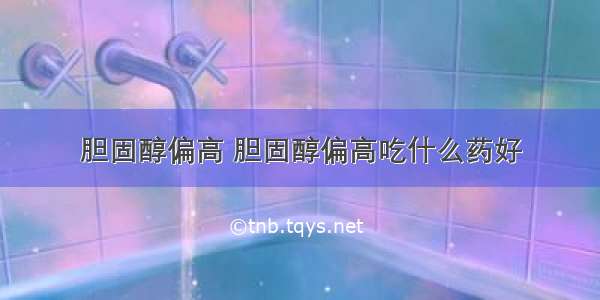 胆固醇偏高 胆固醇偏高吃什么药好