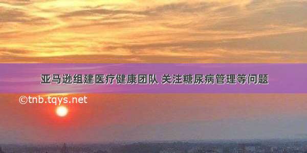 亚马逊组建医疗健康团队 关注糖尿病管理等问题