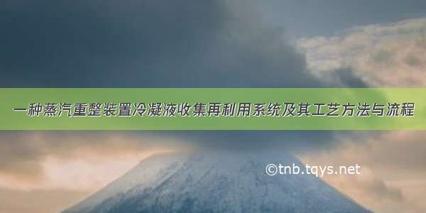 一种蒸汽重整装置冷凝液收集再利用系统及其工艺方法与流程