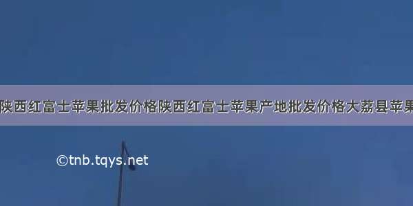 陕西红富士苹果批发价格陕西红富士苹果产地批发价格大荔县苹果