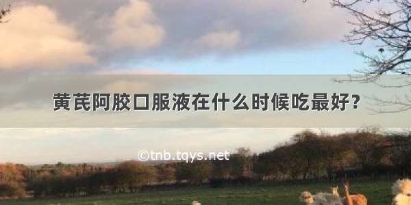 黄芪阿胶口服液在什么时候吃最好？