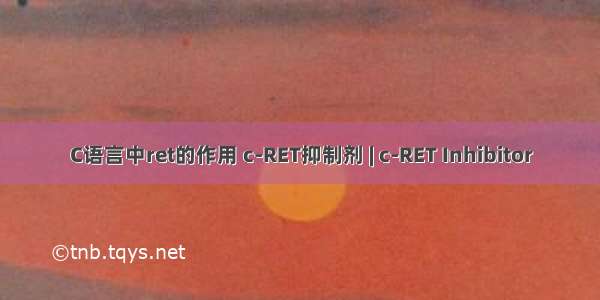 C语言中ret的作用 c-RET抑制剂 | c-RET Inhibitor