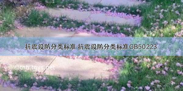 抗震设防分类标准 抗震设防分类标准GB50223