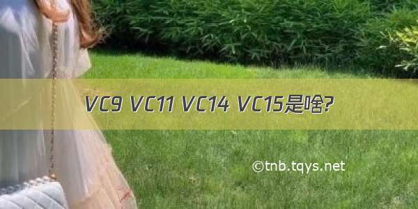 VC9 VC11 VC14 VC15是啥?