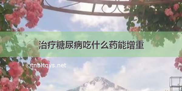 治疗糖尿病吃什么药能增重