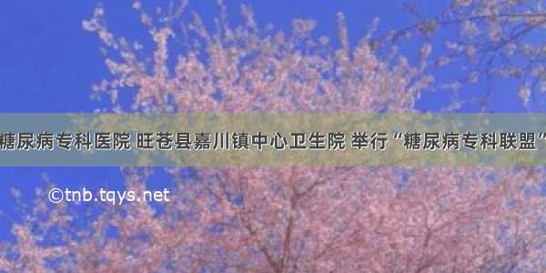 广元川北糖尿病专科医院 旺苍县嘉川镇中心卫生院 举行“糖尿病专科联盟”挂牌仪式