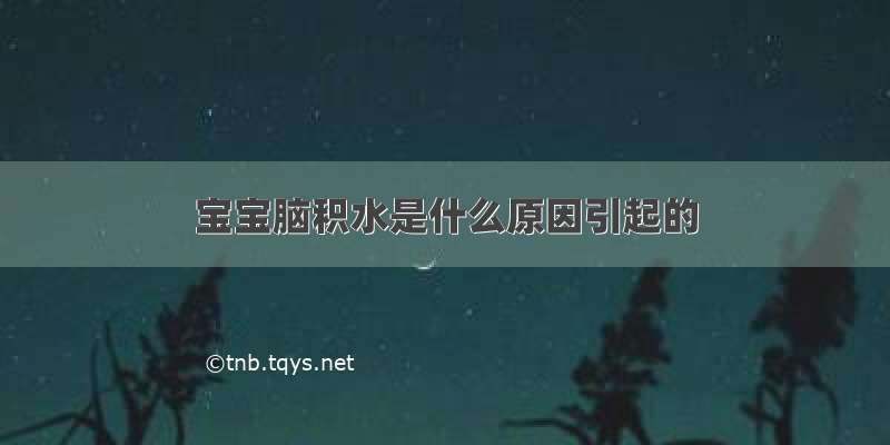 宝宝脑积水是什么原因引起的