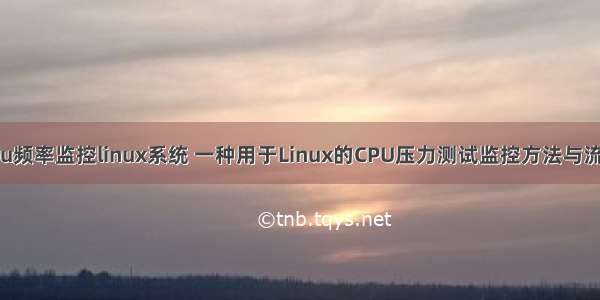 cpu频率监控linux系统 一种用于Linux的CPU压力测试监控方法与流程