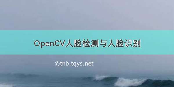 OpenCV人脸检测与人脸识别