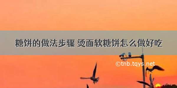 糖饼的做法步骤 烫面软糖饼怎么做好吃