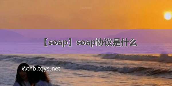 【soap】soap协议是什么