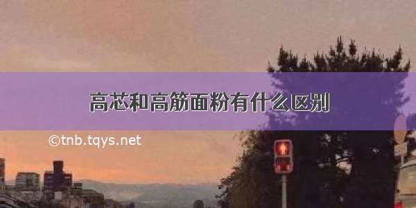 高芯和高筋面粉有什么区别