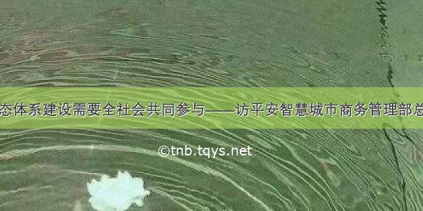 智慧城市生态体系建设需要全社会共同参与——访平安智慧城市商务管理部总经理曹晓兵