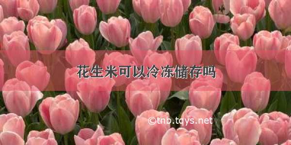 花生米可以冷冻储存吗