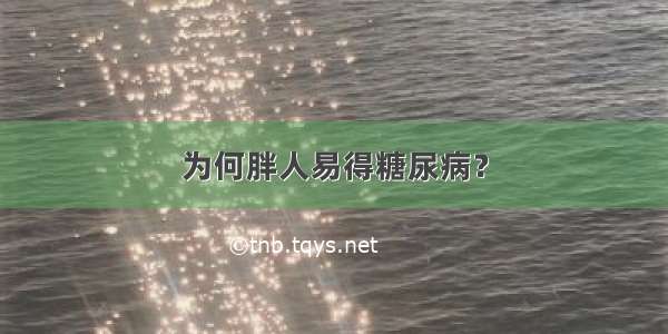 为何胖人易得糖尿病？