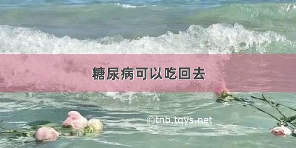 糖尿病可以吃回去