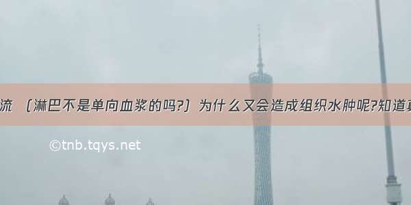 【什么叫回流 （淋巴不是单向血浆的吗?）为什么又会造成组织水肿呢?知道真的没人了吗