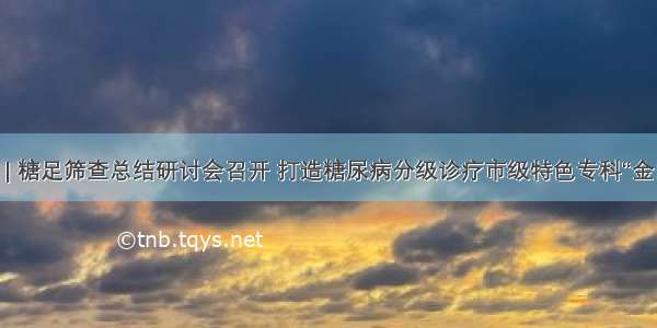 关注 | 糖足筛查总结研讨会召开 打造糖尿病分级诊疗市级特色专科“金山版”