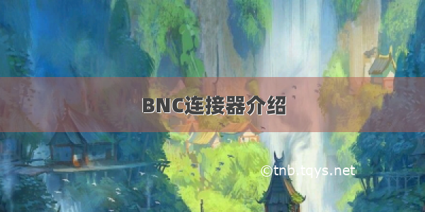 BNC连接器介绍