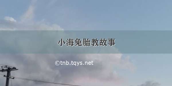 小海兔胎教故事