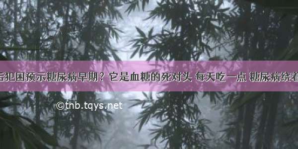 餐后犯困预示糖尿病早期？它是血糖的死对头 每天吃一点 糖尿病绕着走！