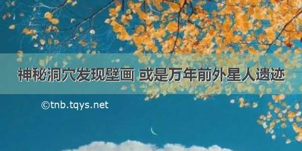 神秘洞穴发现壁画 或是万年前外星人遗迹