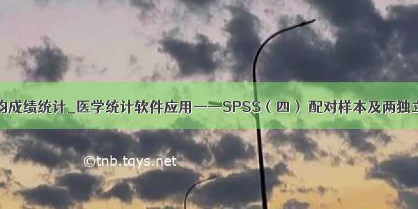 Python4班平均成绩统计_医学统计软件应用——SPSS（四） 配对样本及两独立样本t检验...