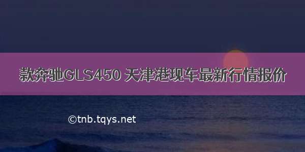 款奔驰GLS450 天津港现车最新行情报价